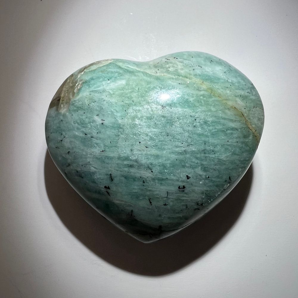 Amazonite‎ Heart Carving - Picture 6 of 10